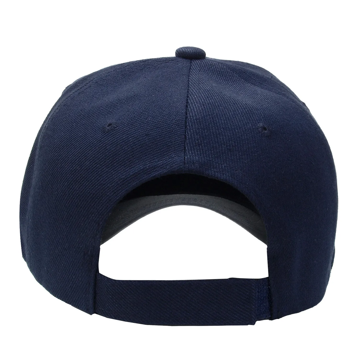12-Pack Baseball Dad Cap Velcro Strap Adjustable Size - Navy