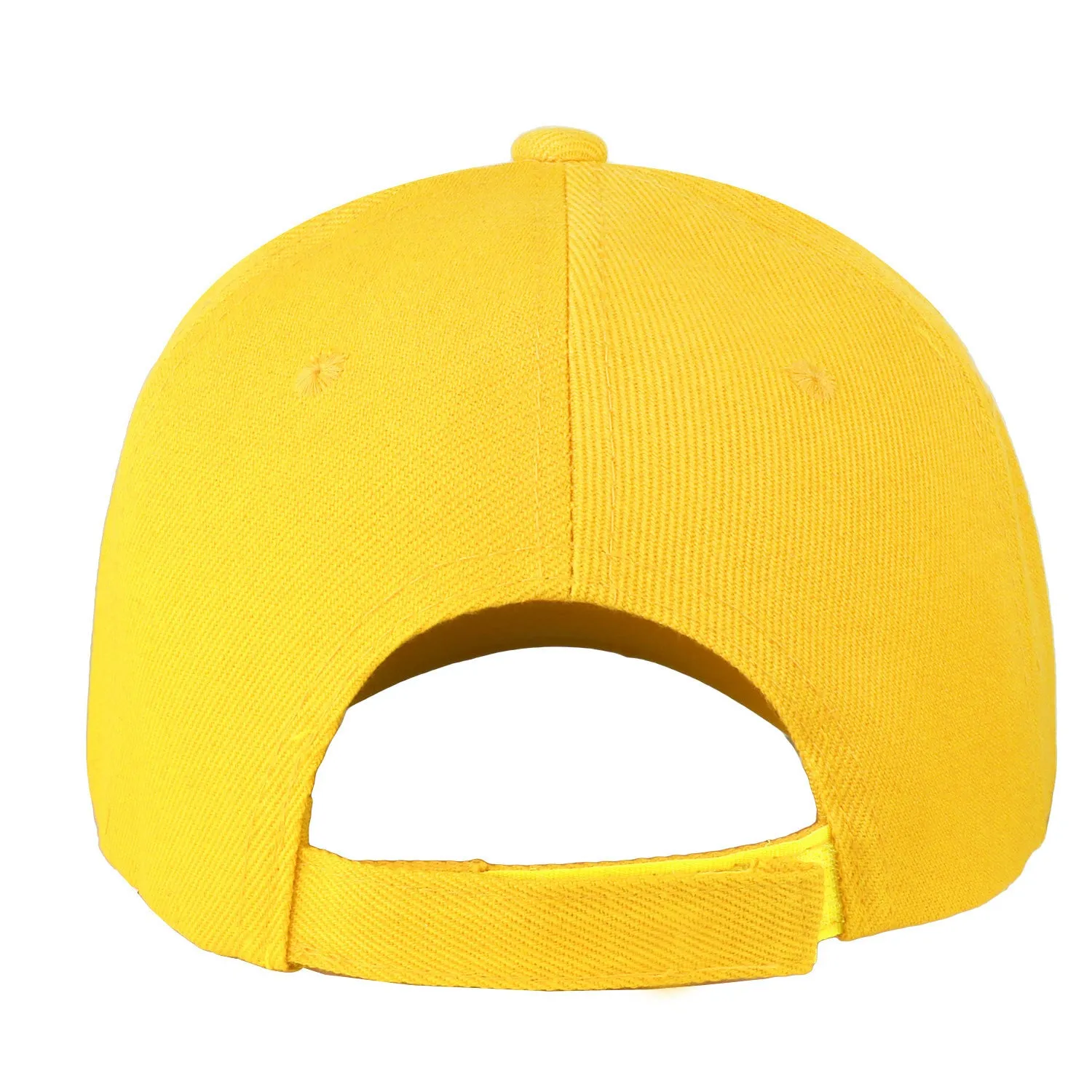 12-Pack Baseball Dad Cap Velcro Strap Adjustable Size - Yellow
