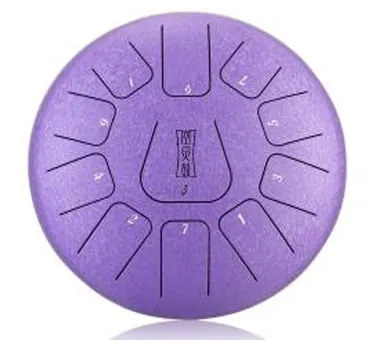12" Tongue Drum With Bag - Lavender