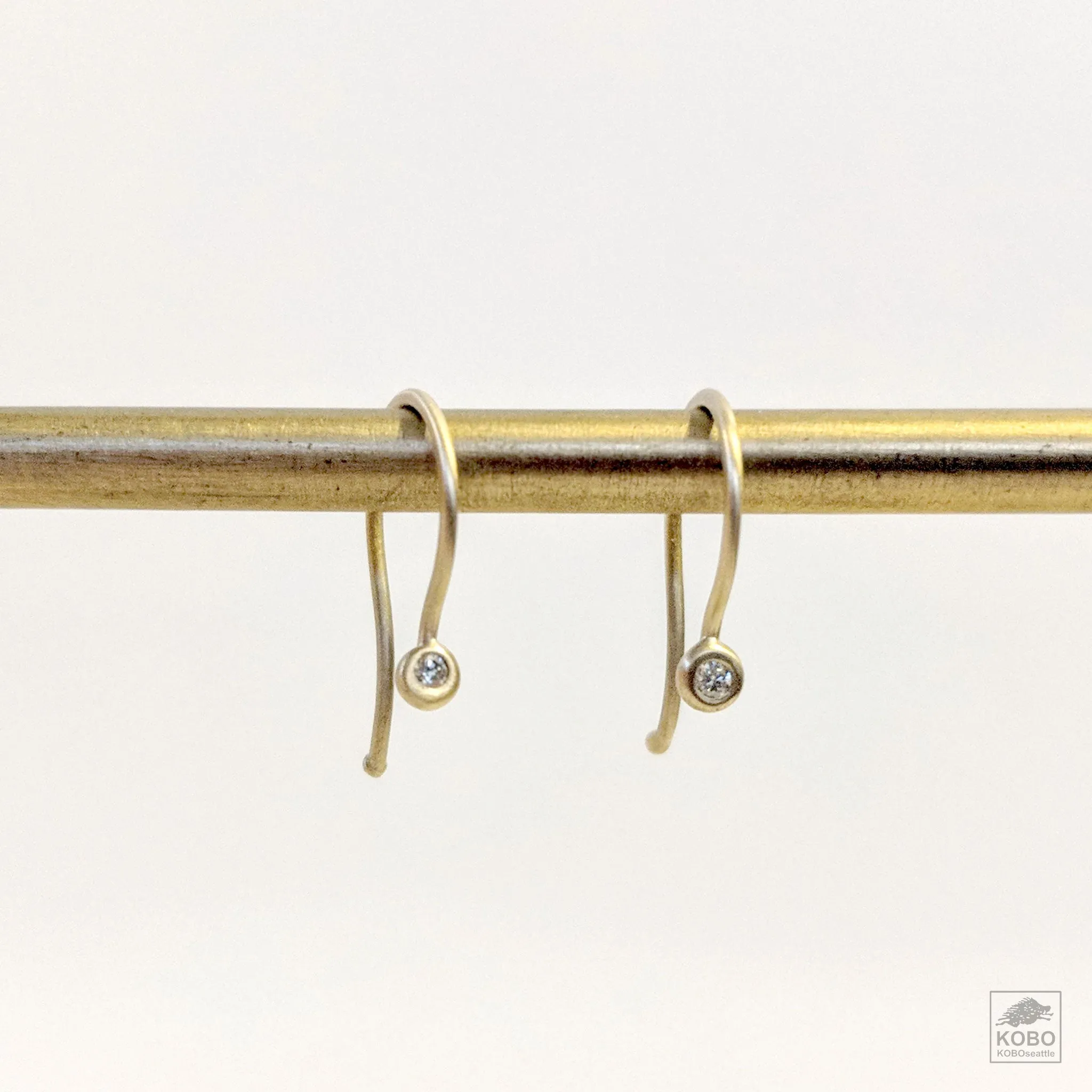 14k Gold and Diamond Earring