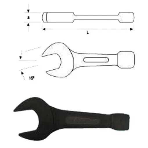 2 inch Flat Open End Striking Wrench