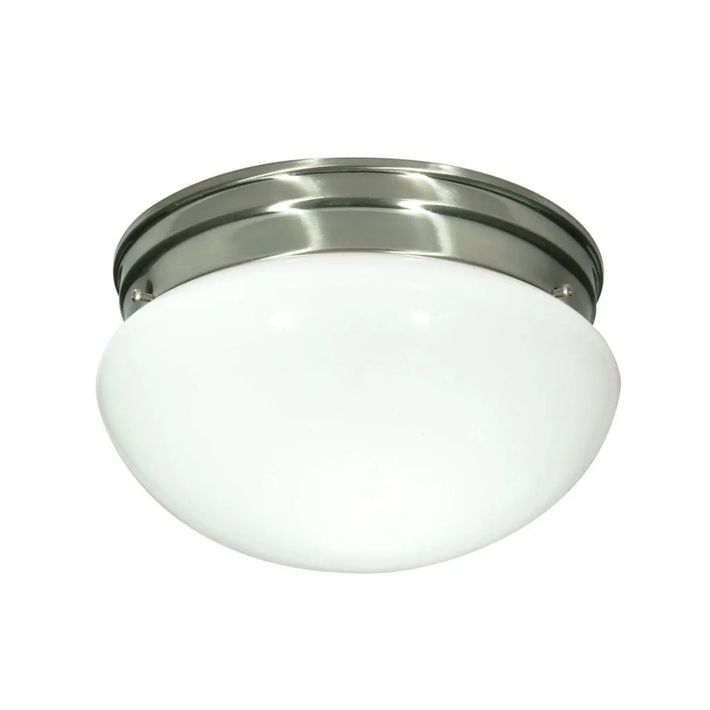 2 LIGHT 10" MUSHROOM FLUSH