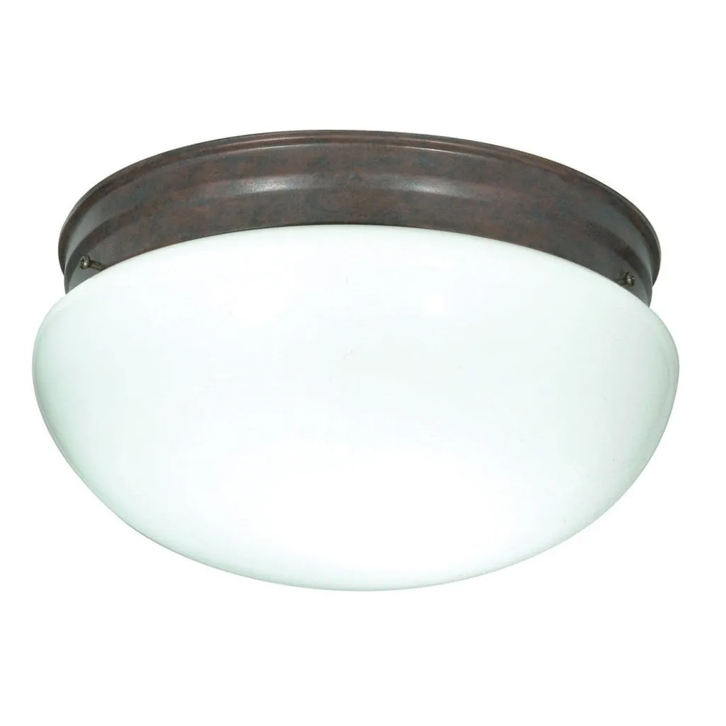 2 LIGHT 12" MUSHROOM FLUSH