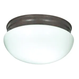 2 LIGHT 12" MUSHROOM FLUSH