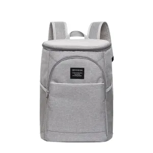 (20L) Picnic Thermo Backpack Cooler Bag Insulated Backpack - Gray