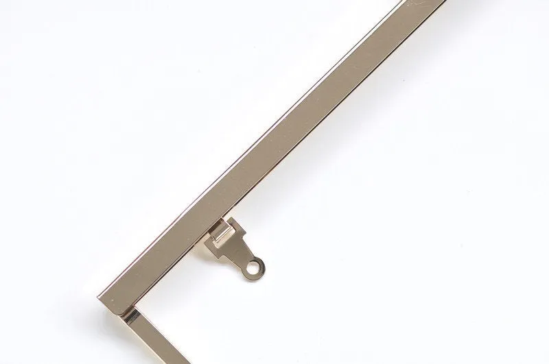 21cm x 6.5cm (8" x 2") Light Gold Purse Frame Clutch Bag Making Hanger Frame