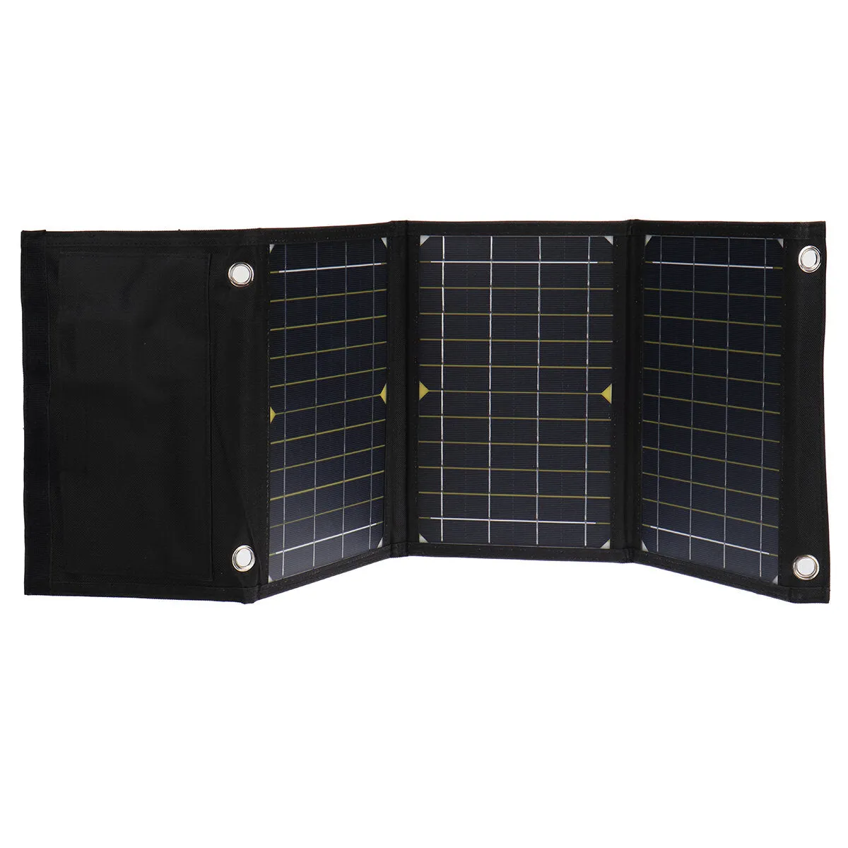 21W Portable Solar Panel Bag Mini Folding Waterproof Pack for Car Camping Mobile Phone