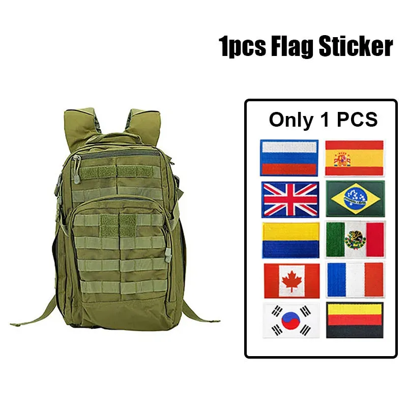 25L Tactical Camouflage Hiking Backpack, Outdoor Camping Travel Rucksack