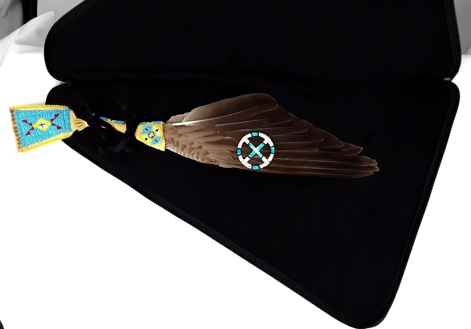 27 Inch Fan Case - Thorny Path Teal