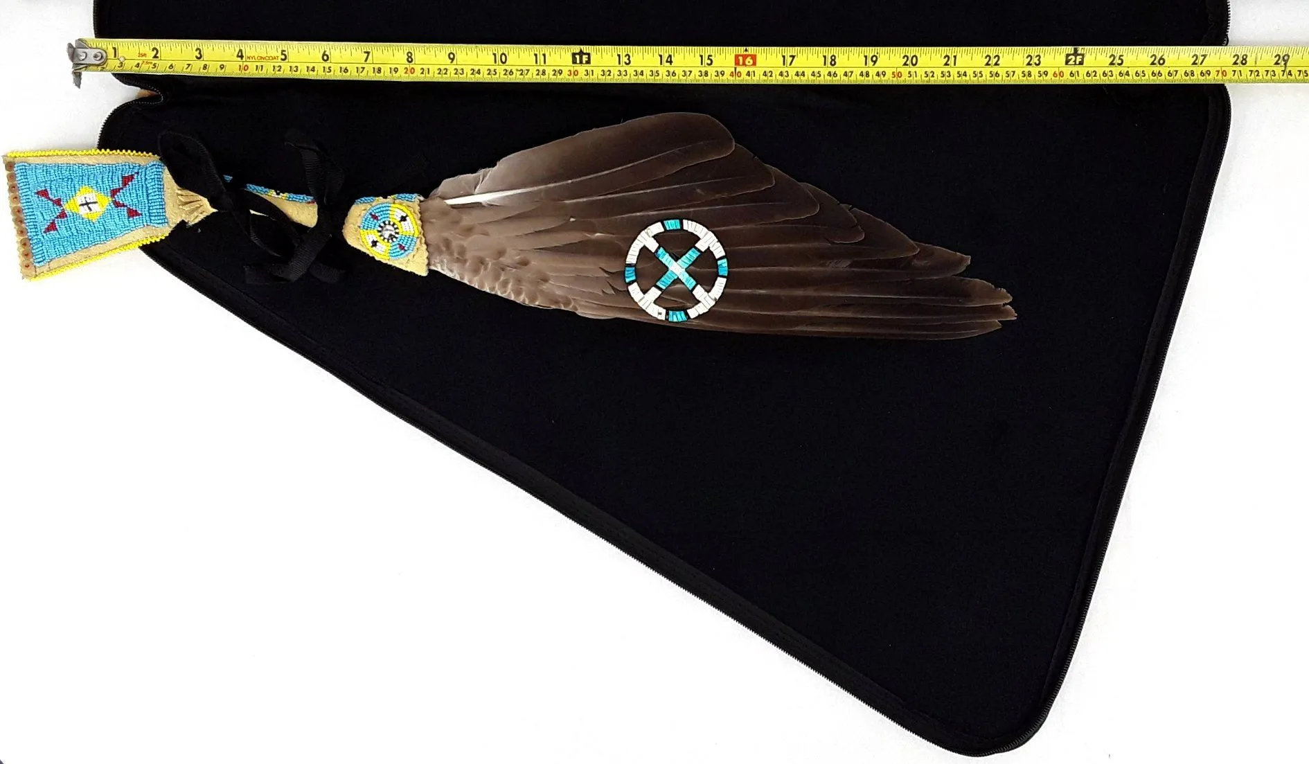 27 Inch Fan Case - Thorny Path Teal