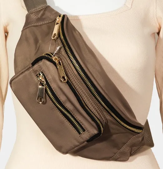 3 POCKET NYLON FANNY PACK