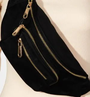3 POCKET NYLON FANNY PACK