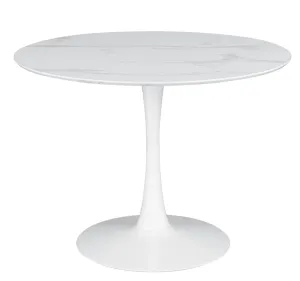 30" Faux Marble Dining Table