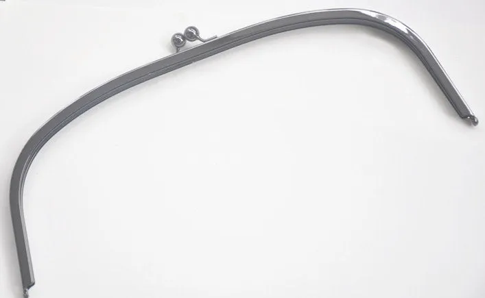 37cm ( 14 1/2") Large Gunmetal Purse Frame Clutch Bag Hanger Glue In Style 37cm x 15cm