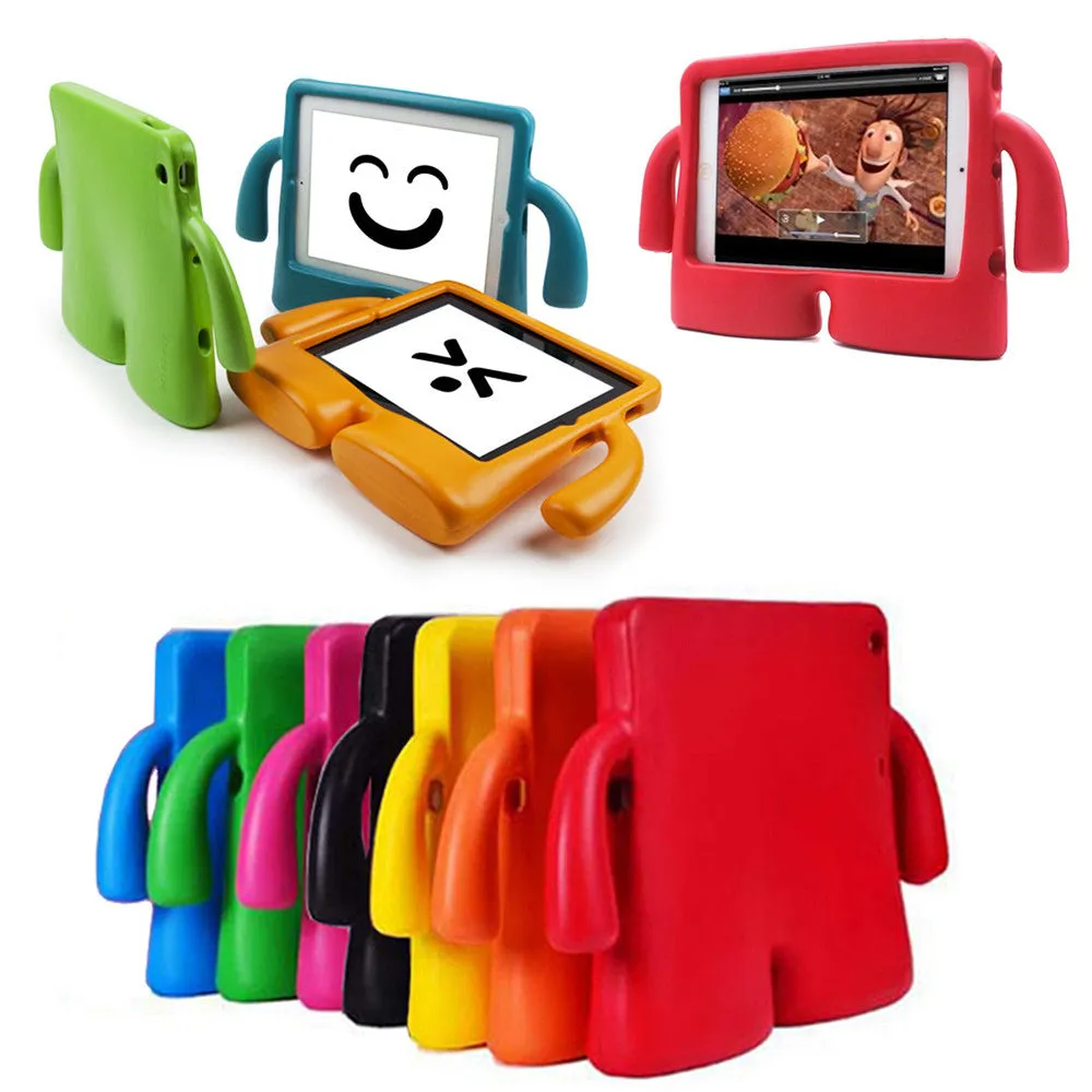 3D Kids Cute Shockproof EVA Foam Stand Cover Case For iPad Air & Air 2