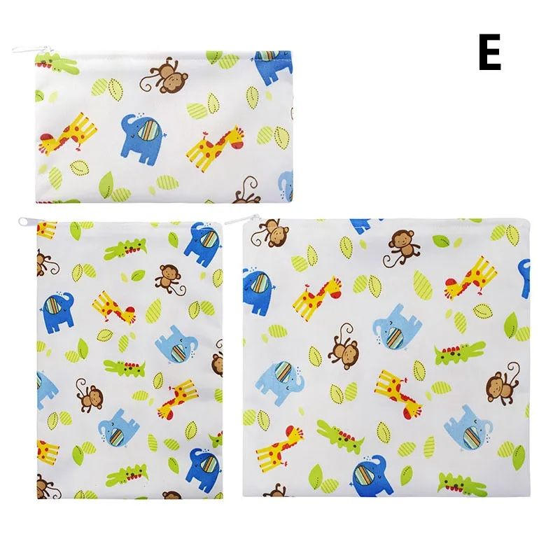 3PCS Snack Bag Reusable Washable Multifunctional Beeswax Sandwich And Lunch Bag Organic Food Wrap For Child School Travel Bag