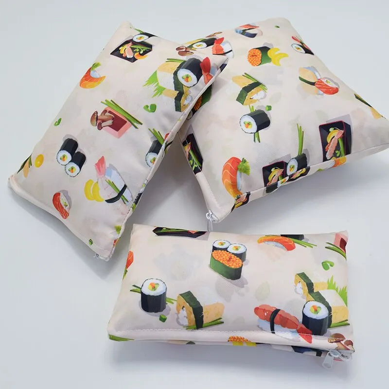 3PCS Snack Bag Reusable Washable Multifunctional Beeswax Sandwich And Lunch Bag Organic Food Wrap For Child School Travel Bag
