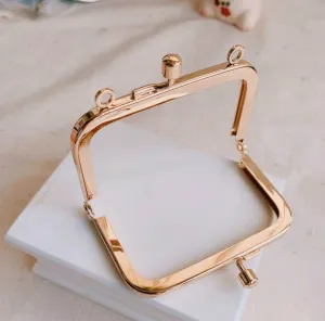 3" Light Gold Purse Frame Mini Purse Frame Glue-In Styles 7.5cm x 5cm