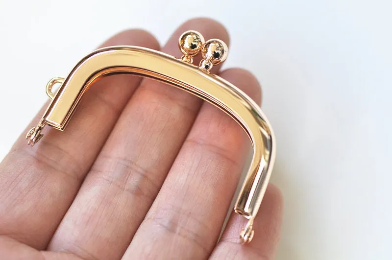 5.5cm Mini Purse Frame Mini Coin Purse Frame 5.5cm x 3.5cm Rose Gold/Gold/Silver