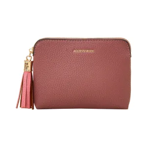 Accessorize London Women's Pink Contrast Tassle Coin Purse