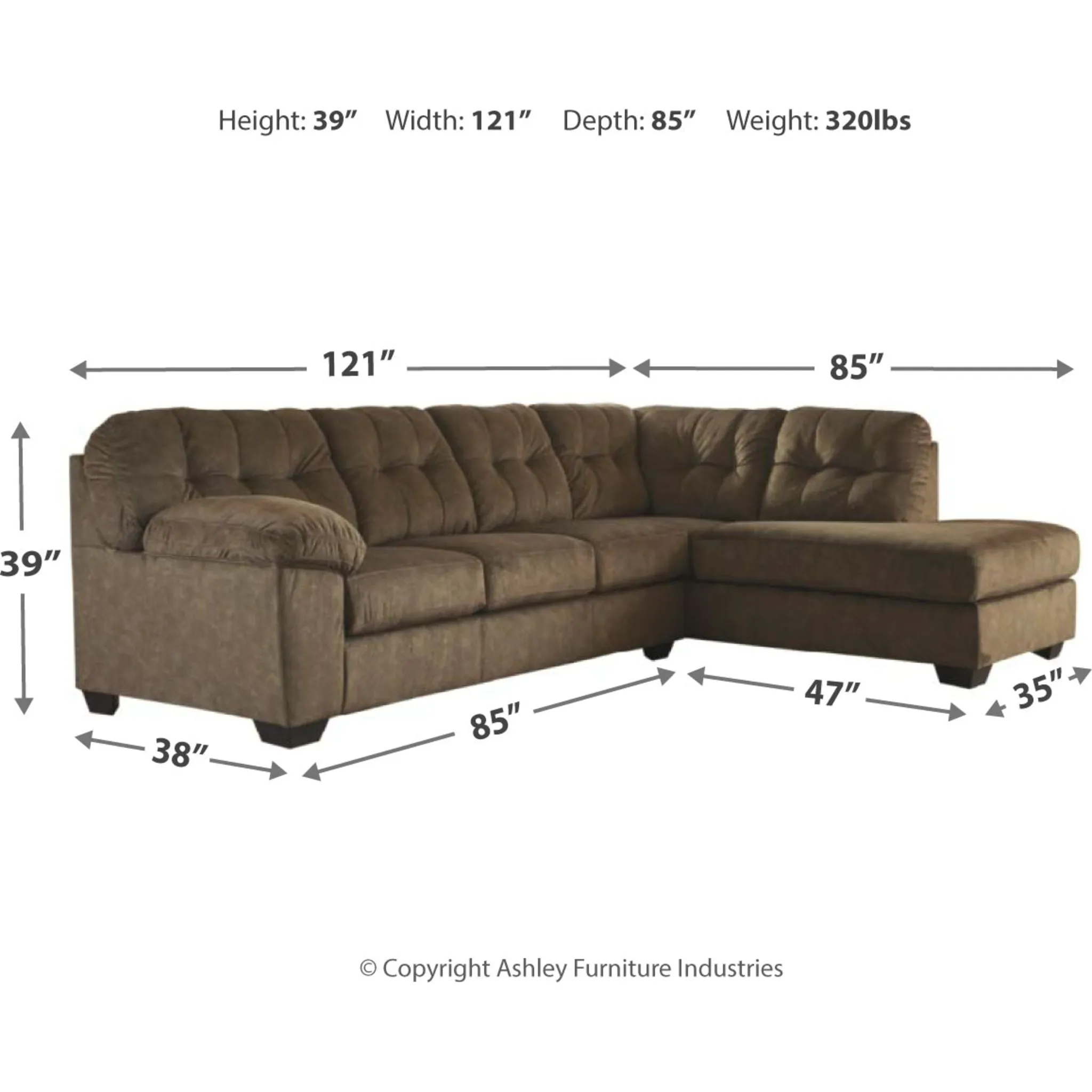 Accrington 2 Piece Sectional Sleeper