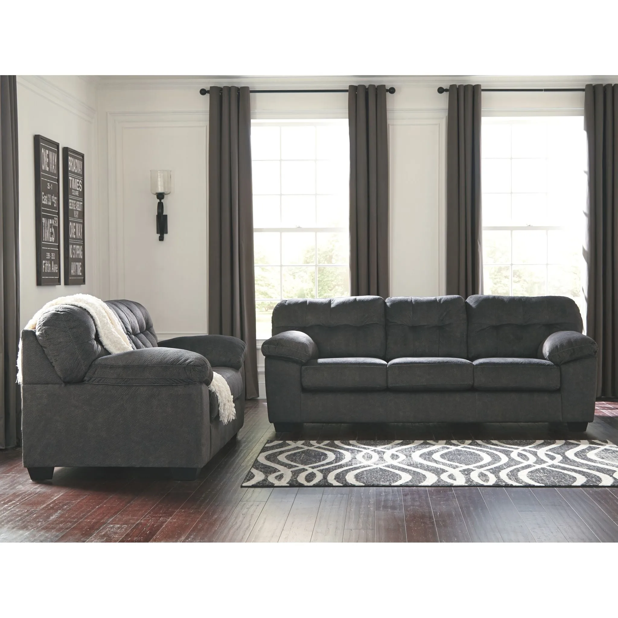 Accrington Loveseat - Granite