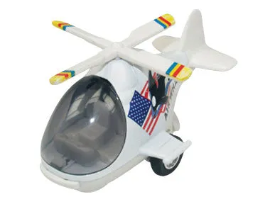 Air Whale Pullback Helicopters - SET of 6