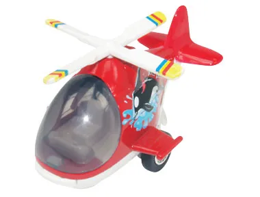 Air Whale Pullback Helicopters - SET of 6