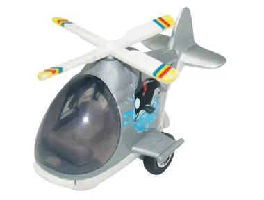 Air Whale Pullback Helicopters - SET of 6