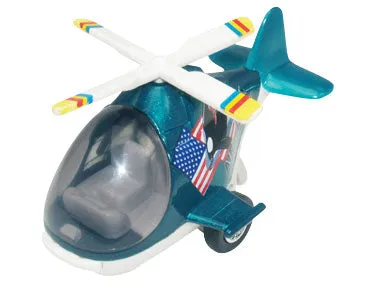 Air Whale Pullback Helicopters - SET of 6