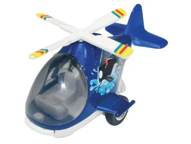 Air Whale Pullback Helicopters - SET of 6