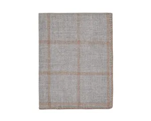 Alicia Adams Alpaca Graydon Throw in Light Grey and Taupe
