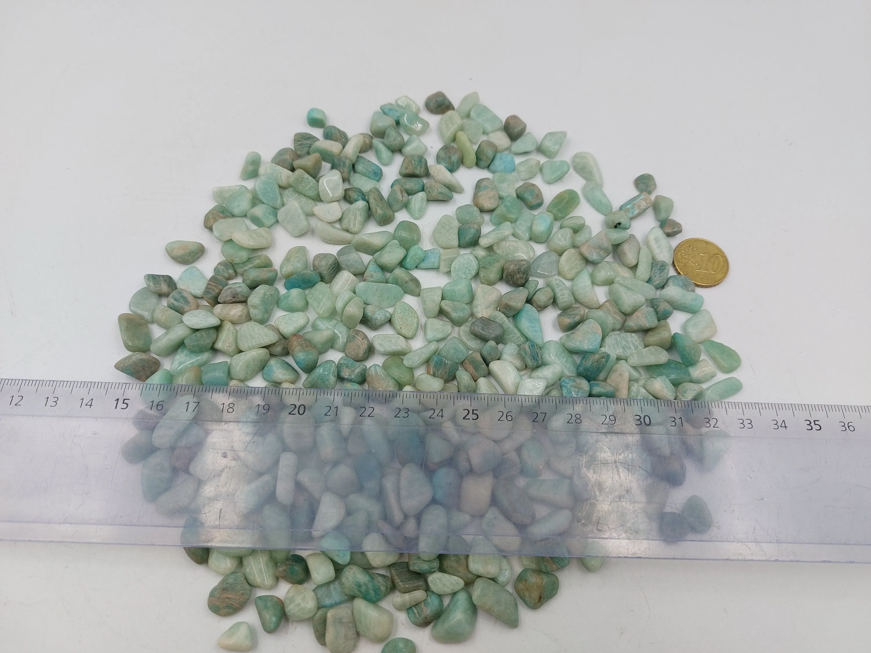 Amazonite Polished Crystal Chips, Tumbled Healing Gemstone, New Age Polished Semi-Precious Rocks