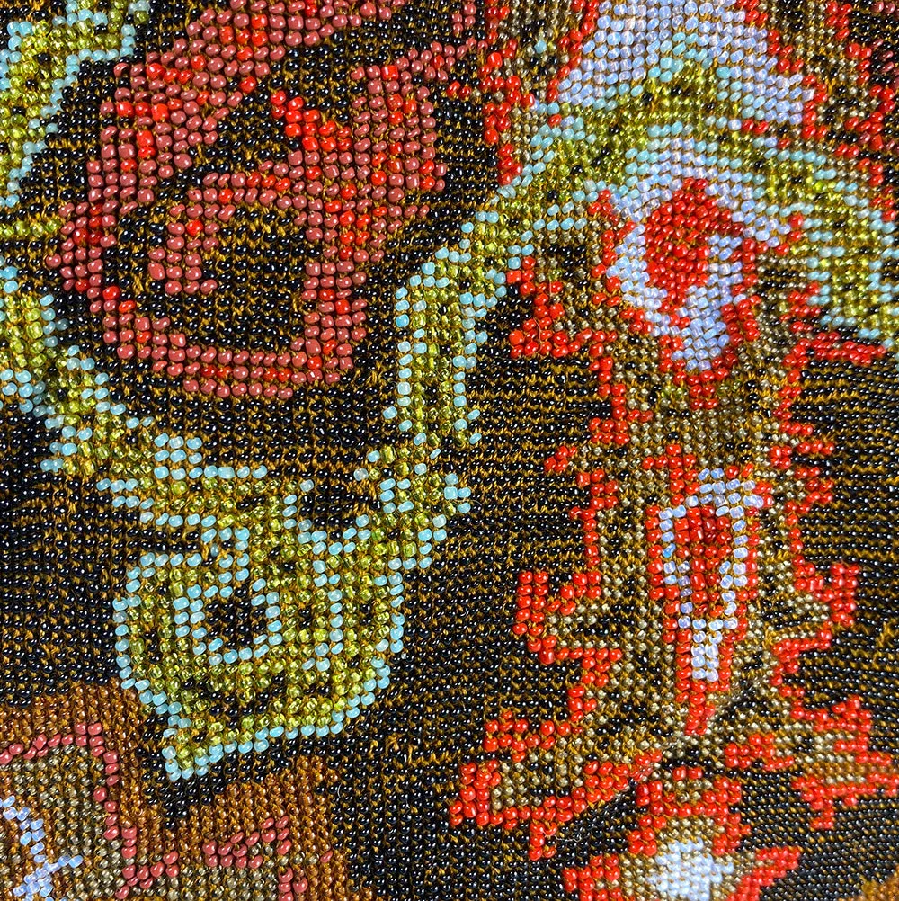 Antique 1mm Micro Beadwork Beaded Bag, Purse, Pouch, c.1880-1920