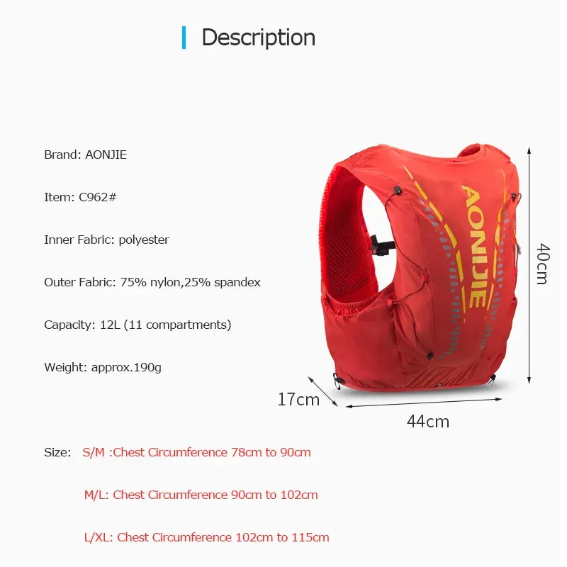AONIJIE Hydration Rucksack and Bladder