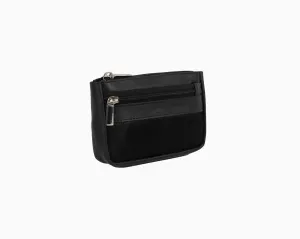 Avenue Hunter Hide Leather Coin Purse Black