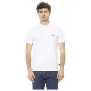 Baldinini Trend White Cotton Men Polo