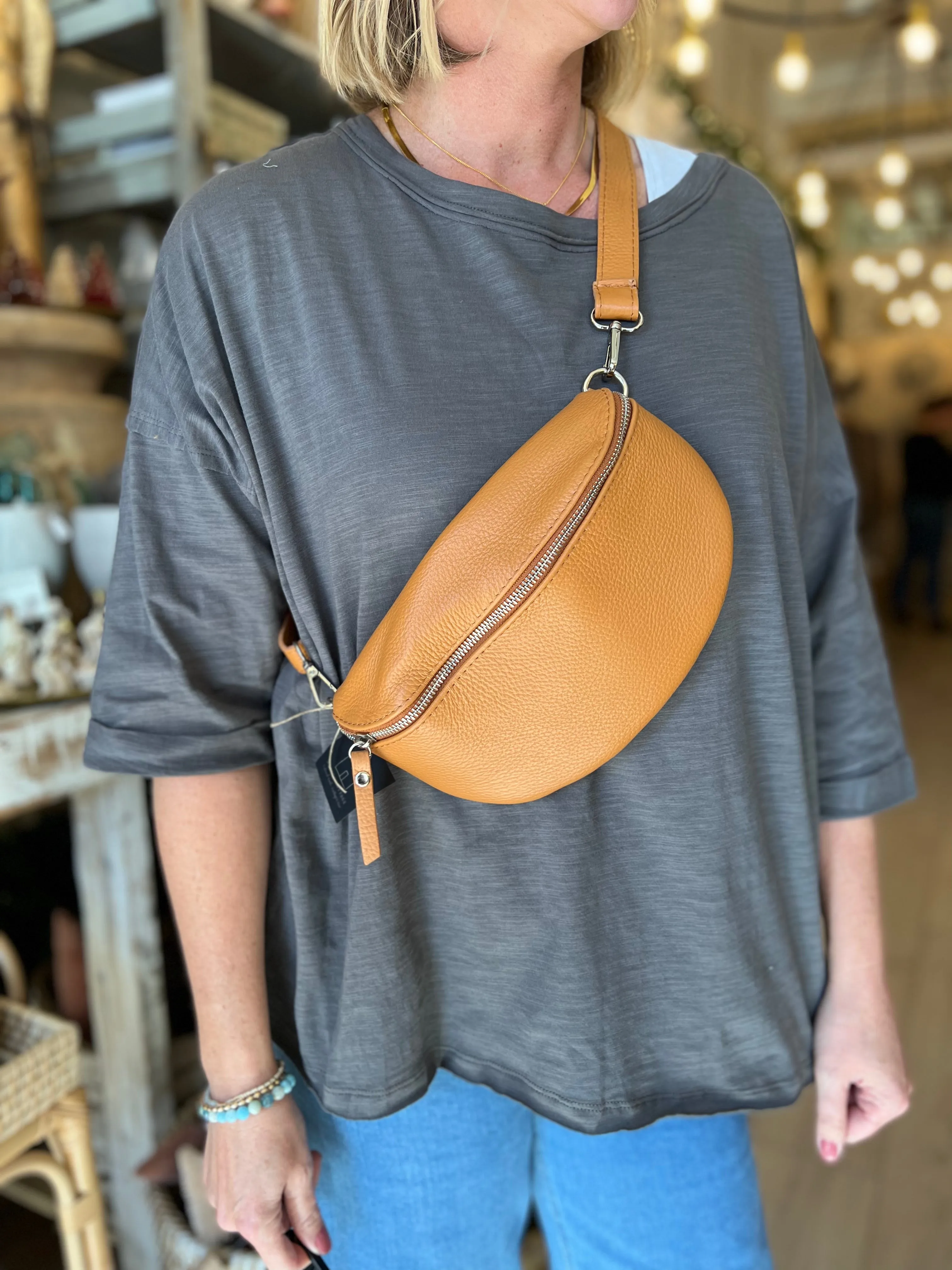 BC Leather Sling Bag