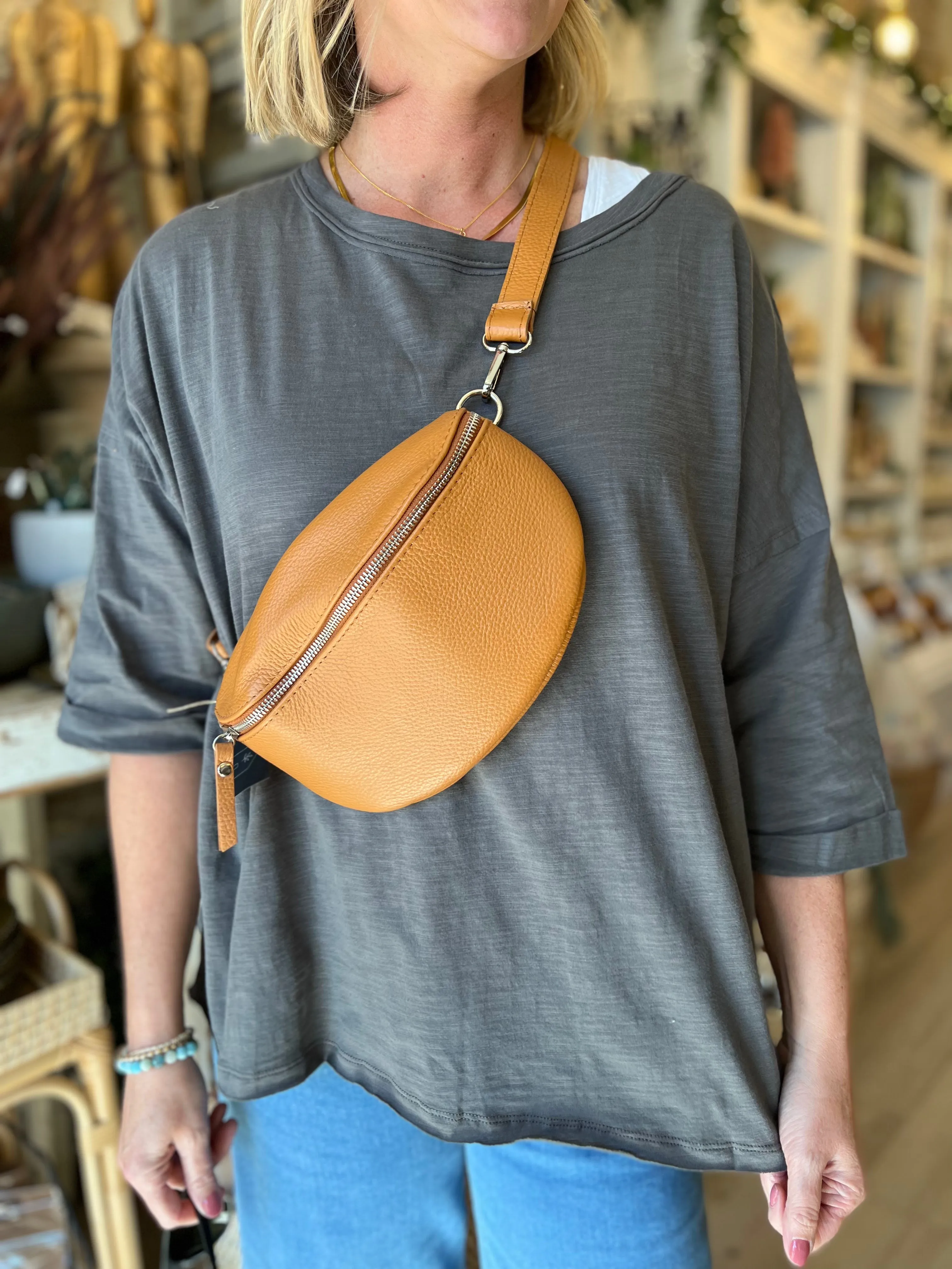 BC Leather Sling Bag