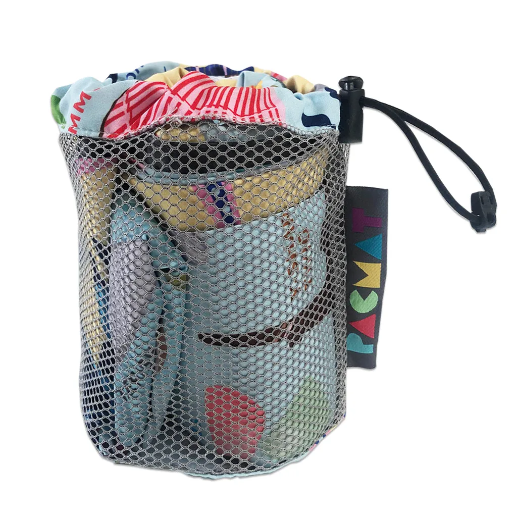 Beach Print, Recycled Material, Waterproof Picnic Blanket, Family Size