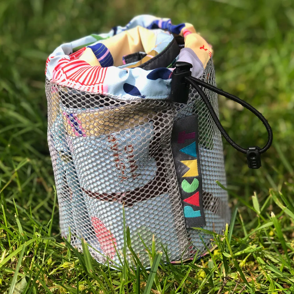 Beach Print, Recycled Material, Waterproof Picnic Blanket, Family Size
