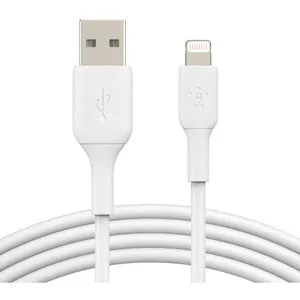 Belkin BoostCharge Lightning to USB-A Cable 2M, White