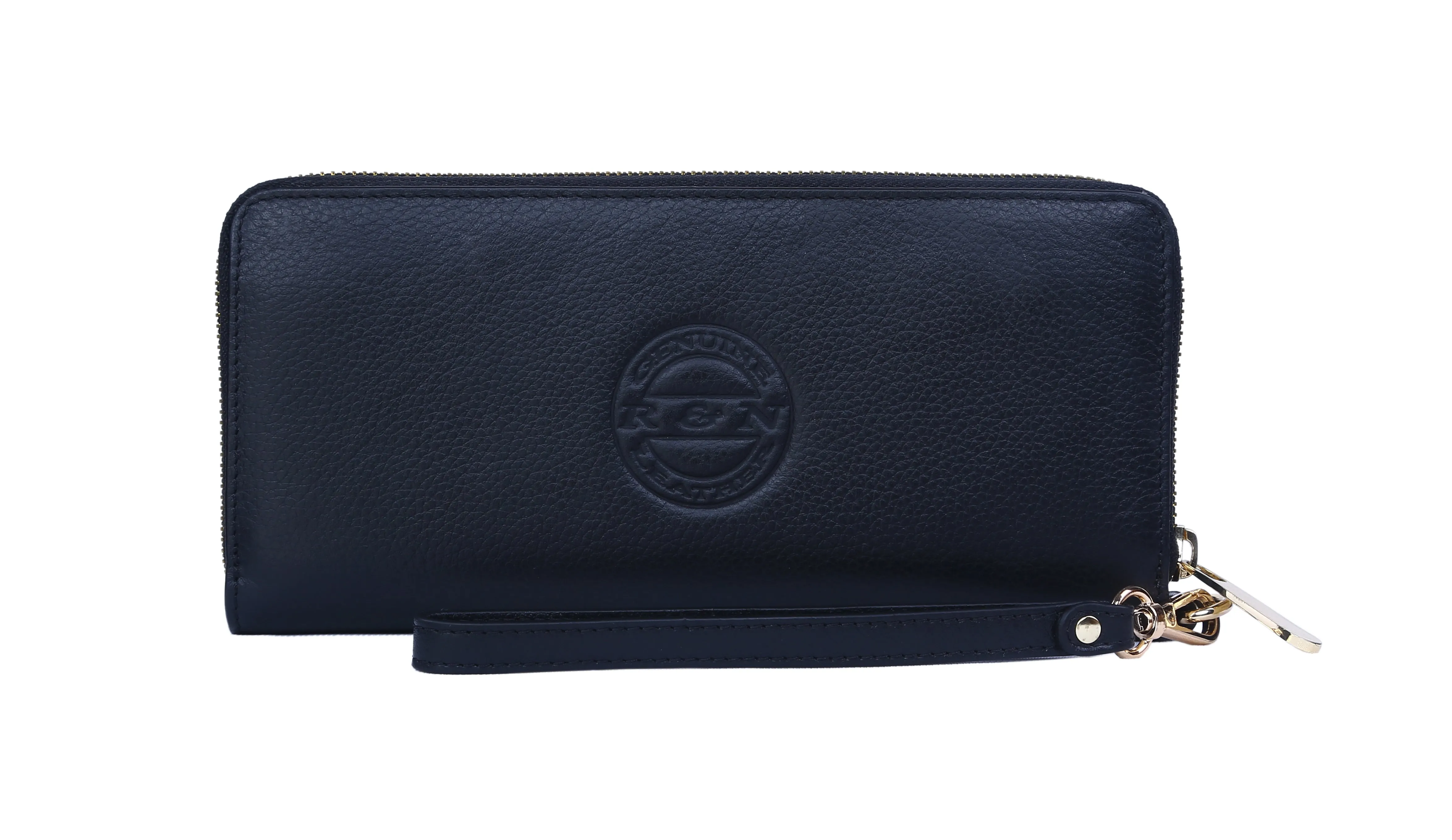 Black Genuine Leather Soft and Slim Wallet/Purse by ENAAF
