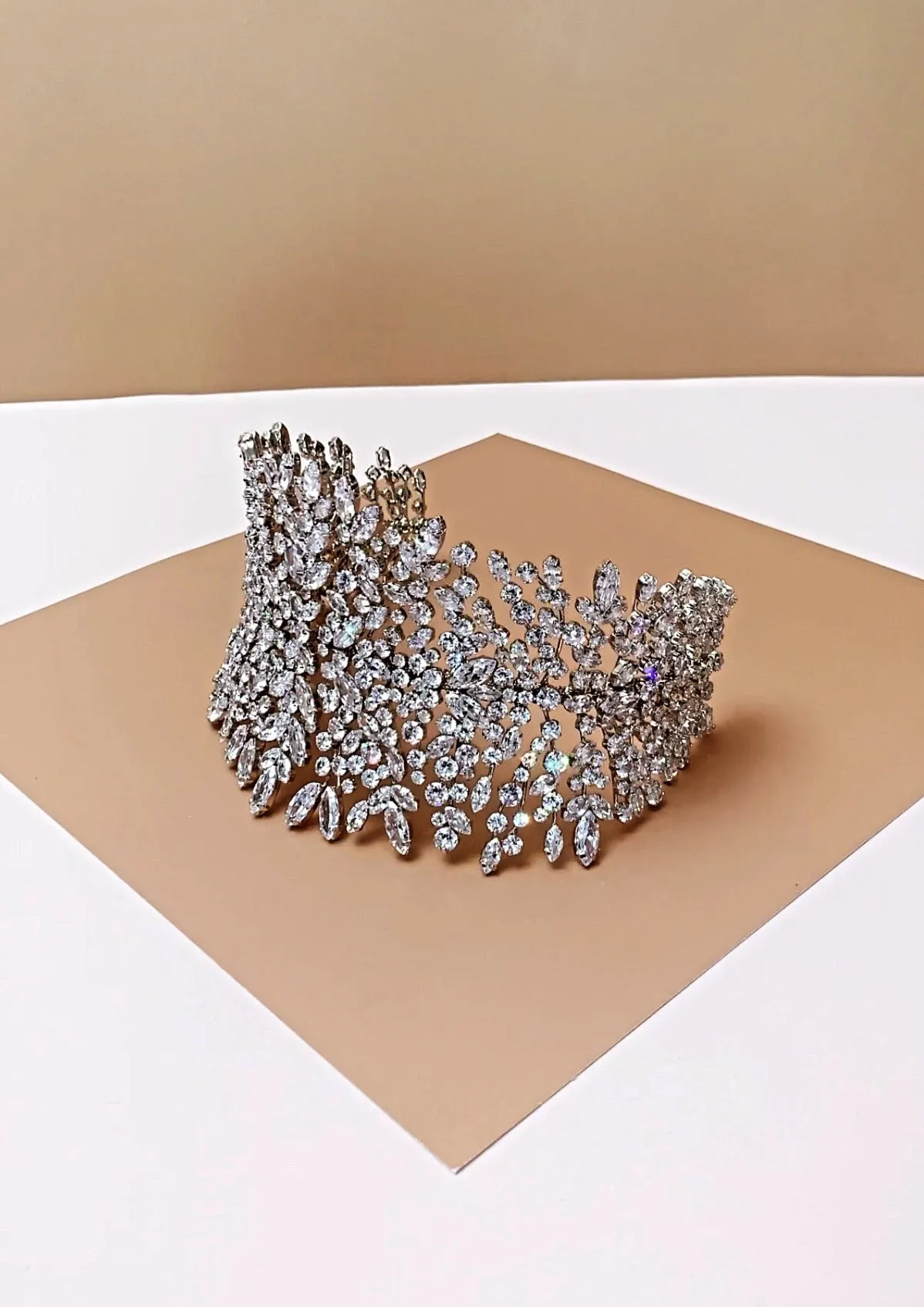 BLISSE Luxurious Swarovski Bridal Headpiece, Headband