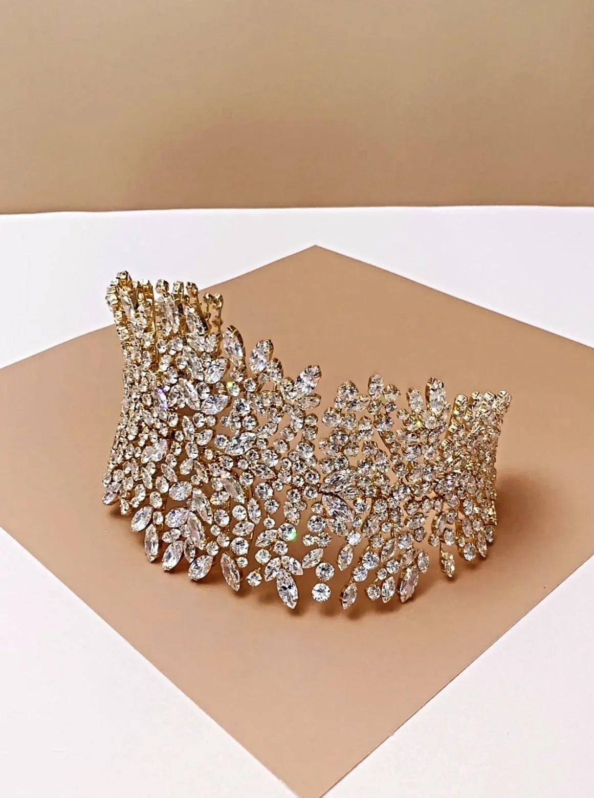 BLISSE Luxurious Swarovski Bridal Headpiece, Headband