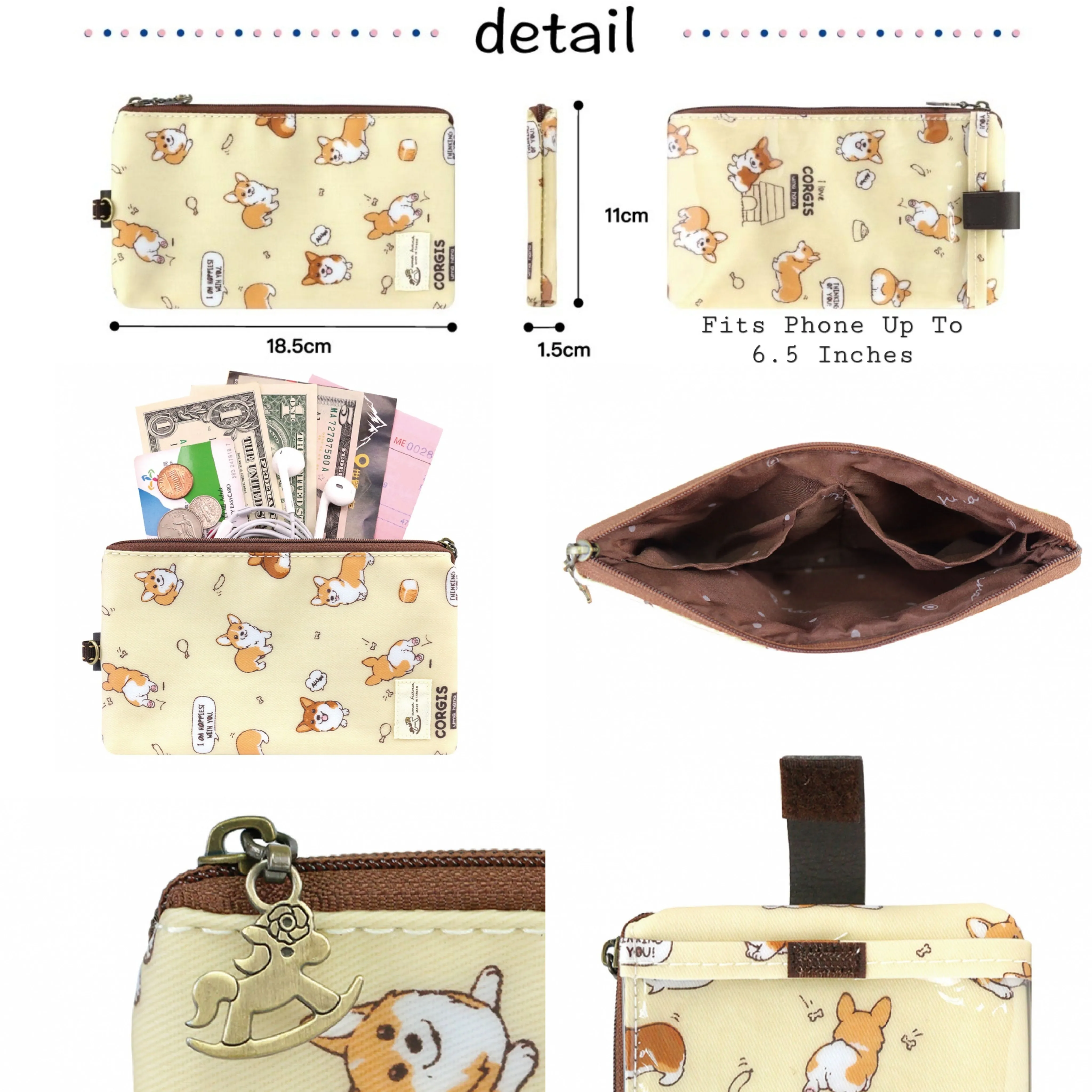 Blue Cat Yoga Phone Pouch
