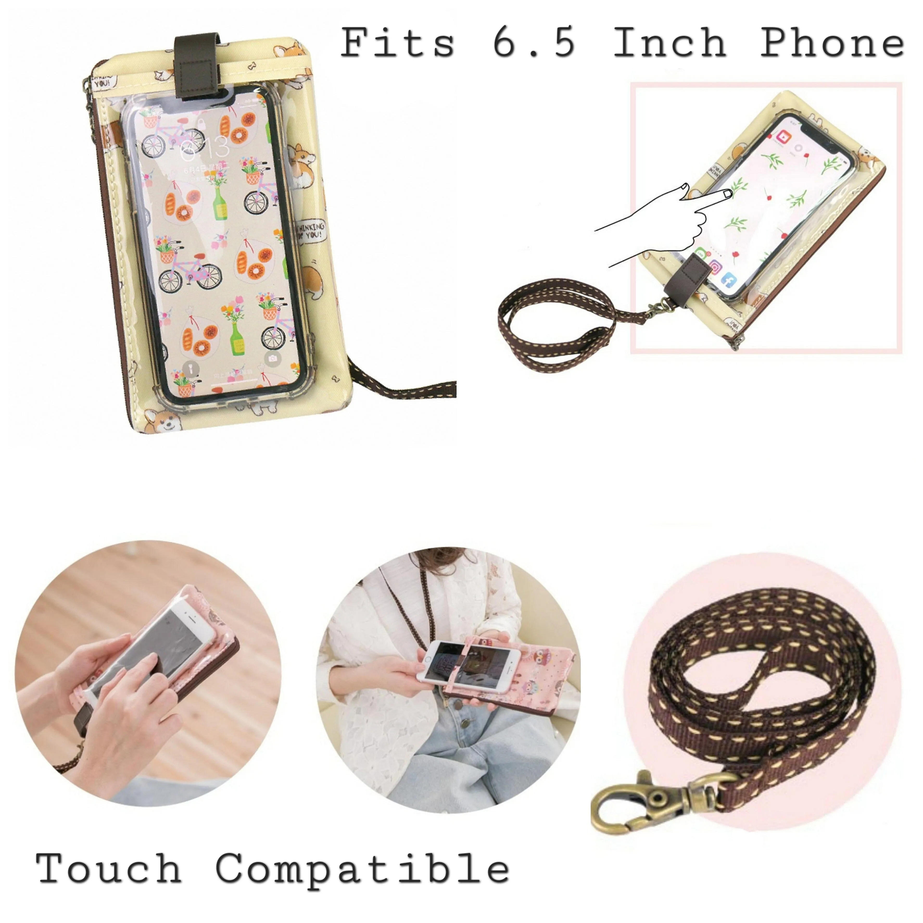 Blue Cat Yoga Phone Pouch