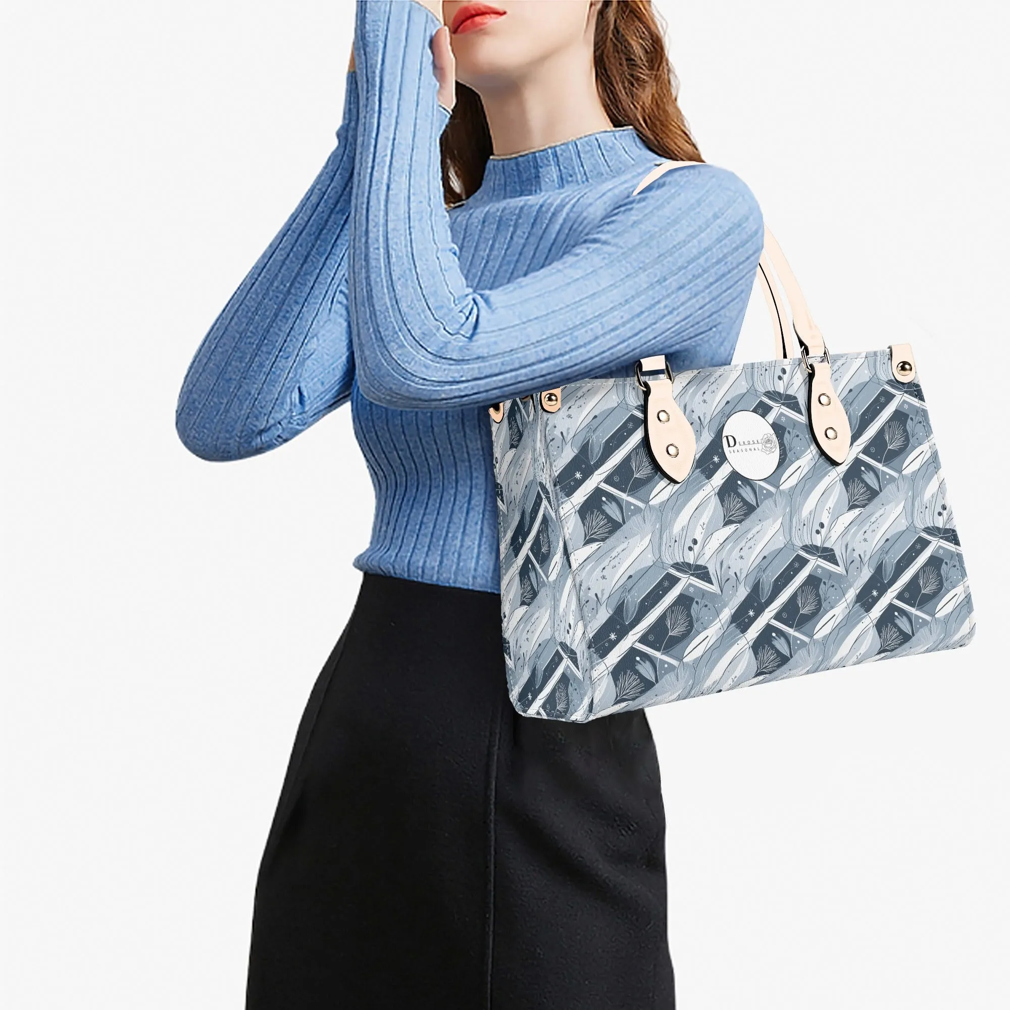 Blue Wind Luxury Women Leather Handbag (3 sizes)