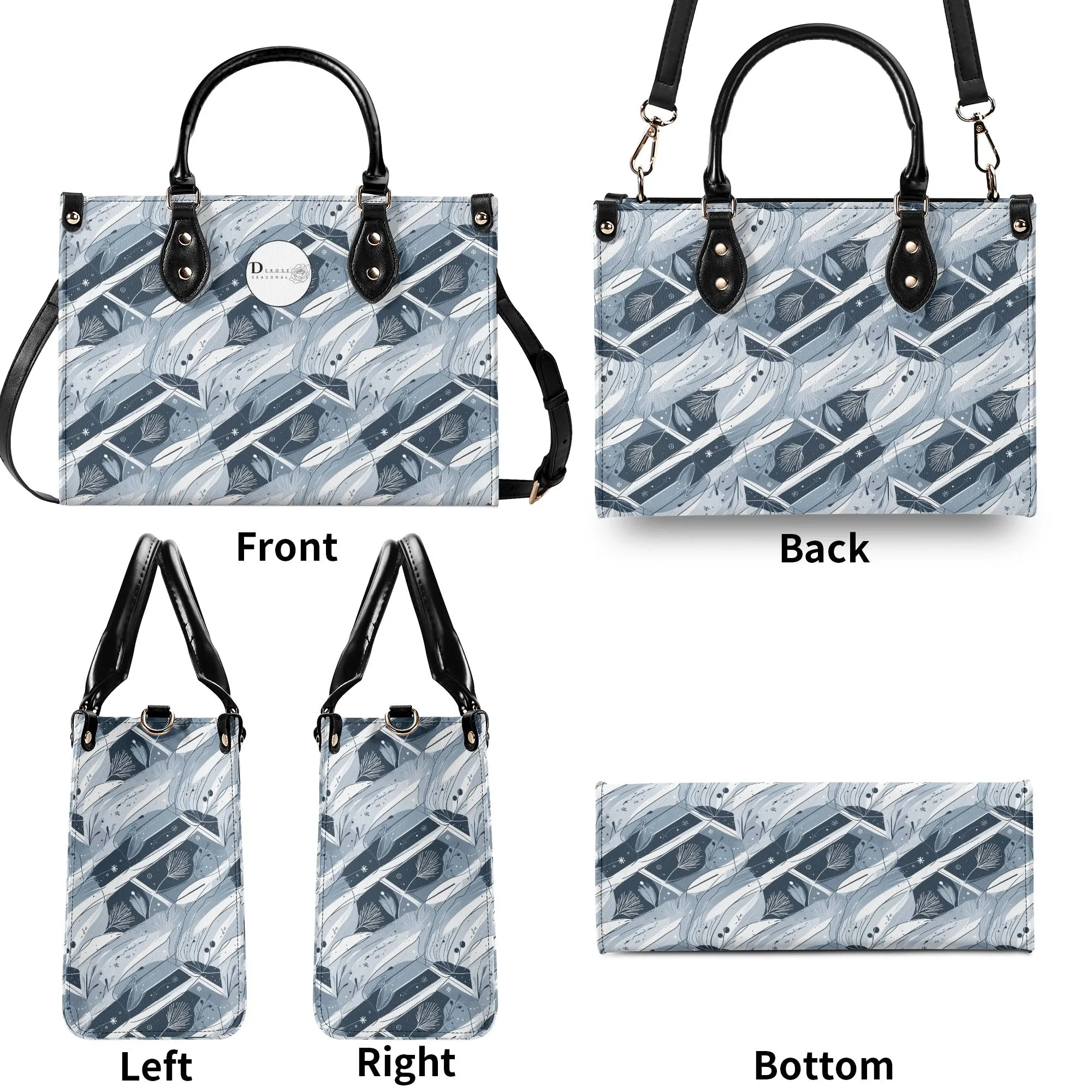 Blue Wind Luxury Women Leather Handbag (3 sizes)