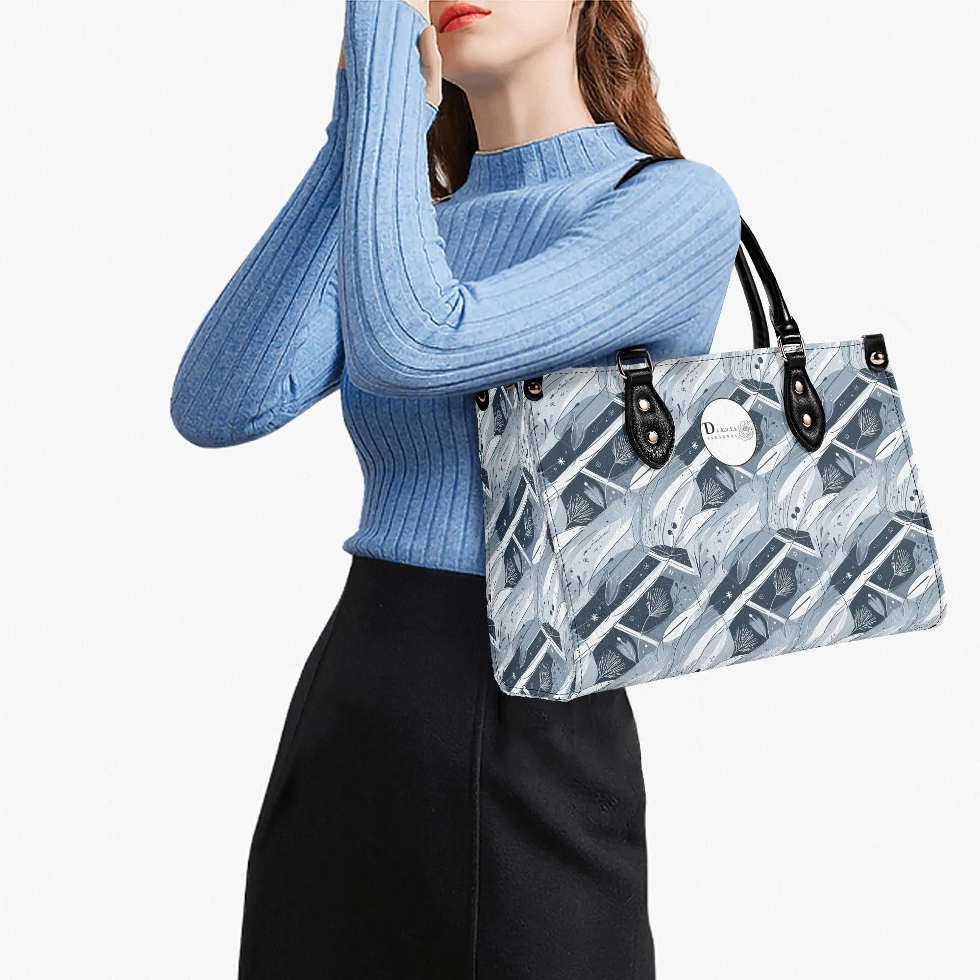 Blue Wind Luxury Women Leather Handbag (3 sizes)